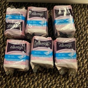 40- Packs of Always Thins 20 pads per pack